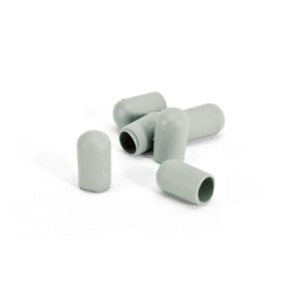 KAPTURKI NA KOŃCÓWKI szare 6 mm 6 szt
