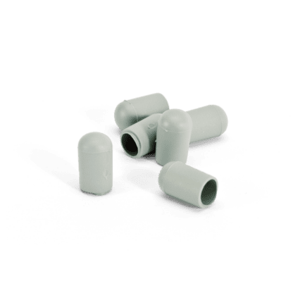 KAPTURKI NA KOŃCÓWKI szare 6 mm 6 szt